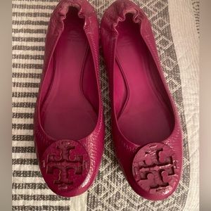 Size 10 Pink Tory Burch Flats